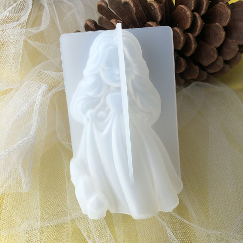 Soap Making Ins - 3D süße Prinzessin Silikon Kerze Form