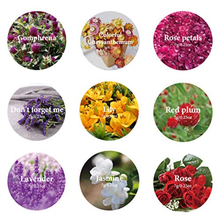 9 Beutel Getrocknete Blumen, 1 – Soap Making Diy Kit Bewertung und Preis
