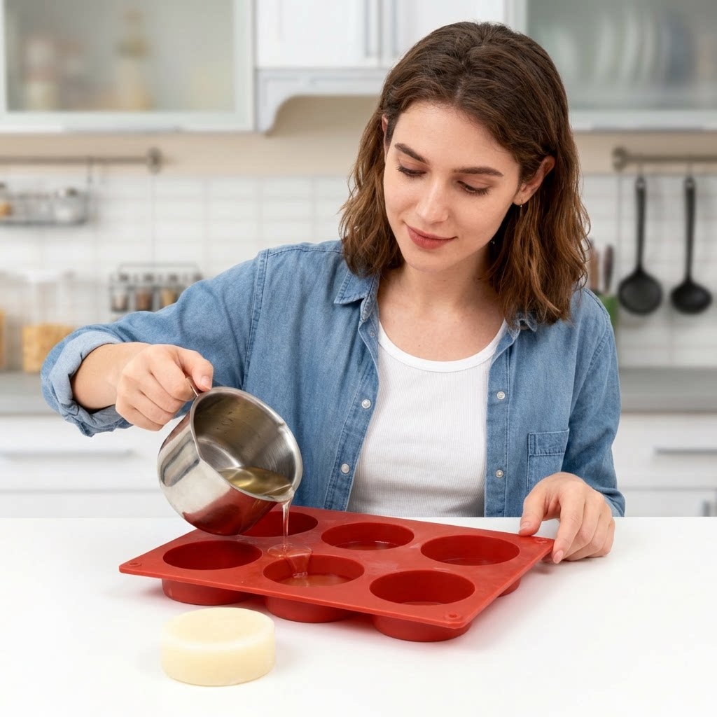 Runde Silikon-Seifenform DIY H – Soap Making Instructions Bewertung und Preis